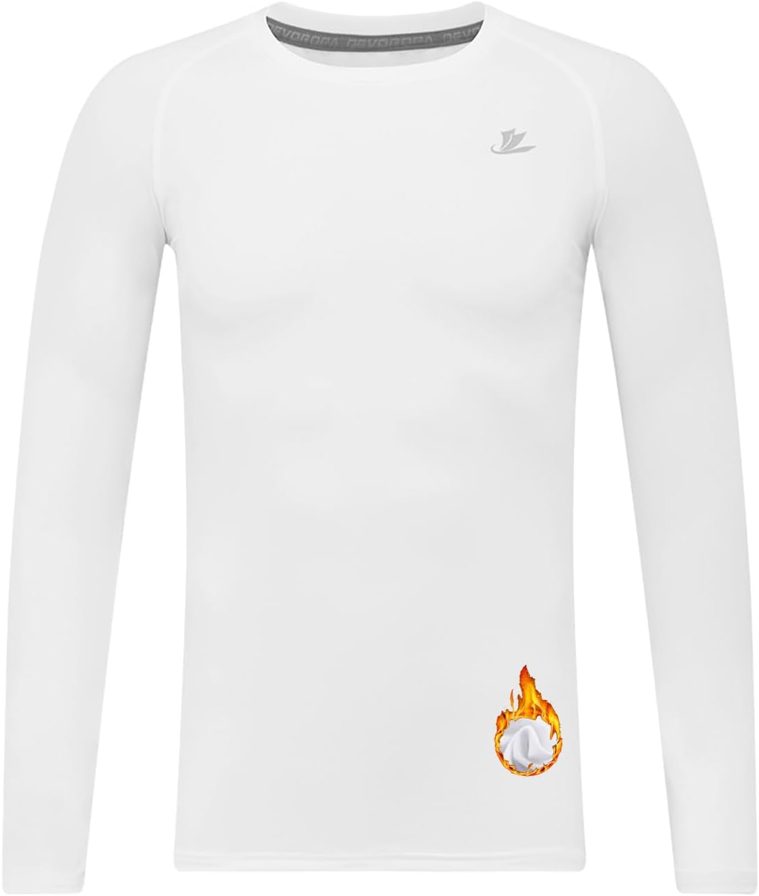 Youth Boys Compression Thermal Shirt Long Sleeve Fleece Baselayer Soccer Baseball Undershirt