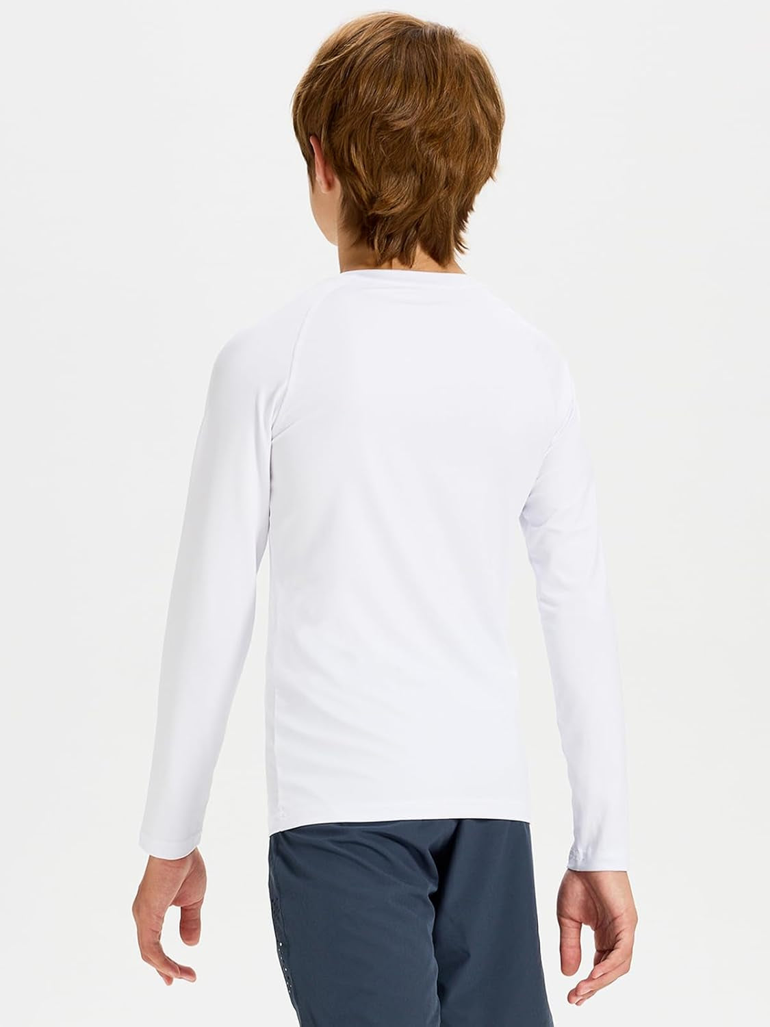 Youth Boys Compression Thermal Shirt Long Sleeve Fleece Baselayer Soccer Baseball Undershirt