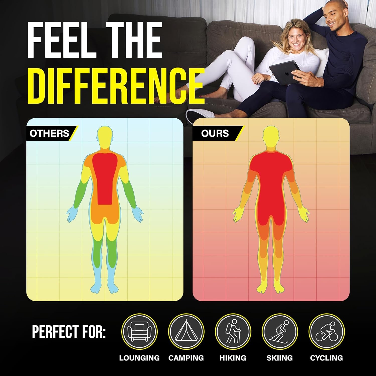 Long Johns Thermal Underwear for Men Fleece Lined Base Layer Set for Cold Weather